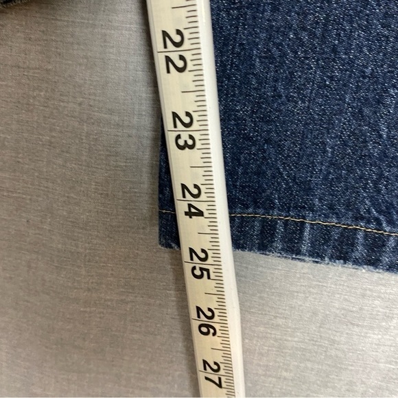 Tommy Hilfiger Classic Straight Jeans 38W Hemmed Short 100% Cotton Blue - Picture 11 of 11